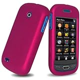 Magenta Rubberized Hard Case Snap-On Protector Cover for Samsung Eternity I ....