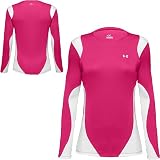 Womens Under Armour Zone Long Sleeve Top - White/Berry Pink