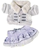 Silver "White Winter" Outfit Teddy Bear Clothes Outfit Fits Most 14" - 18" Build-a-bear, Vermont Teddy Bears, and Make Your Own Stuffed Animals