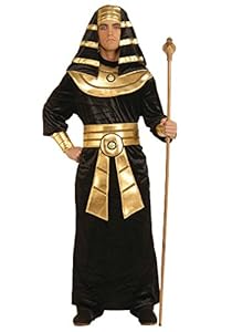 Ancient Egyptian Pharaoh Halloween Costume (Black): Adult Men Size 2XL/XXL 44-46