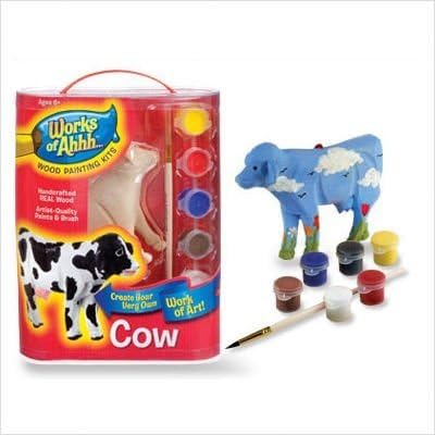 Works of Ahhh... Wood Painting Kit - Cow