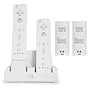 CTA Digital Wii Remote Dual Charge Station with 2 Rechargeable Batteries (White)