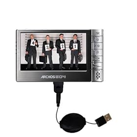 Retractable USB Cable for the Archos 604 with Power Hot Sync and Charge capabilities -... by Gomadic