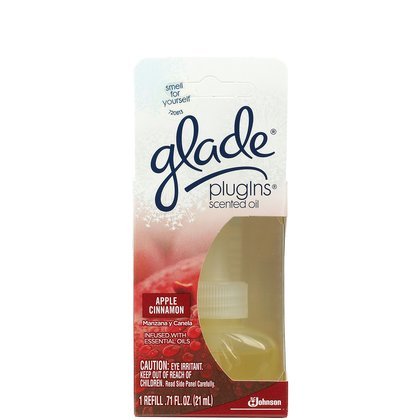 Glade Plugins Scented Oil 1 Ct. Refill-Apple Cinnamon-1 ct. (Pack of 6)