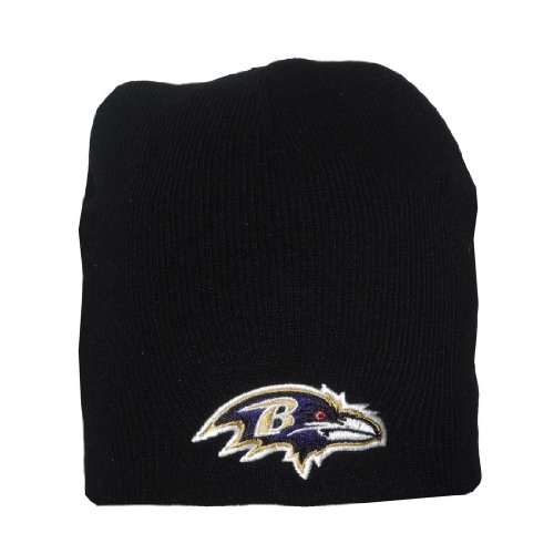 Adult NFL Baltimore Ravens Warm Ski & Skate Beanie / Winter Hat - One Size Fits All - Black