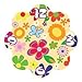 Hip In a Hurry 3D Decor Clock Kits 11 Inch -Multi Colored Flower