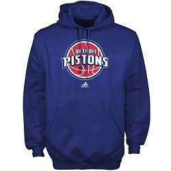Detroit Pistons Full Primary Logo Hooded Fleece Sweatshirt