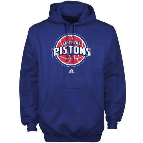 adidas Detroit Pistons Royal Blue Primary Logo Hoody Sweatshirt (X-Large)