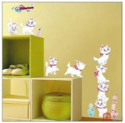 Home Decor Mural Art Wall Paper Stickers-Persian cat DS58388
