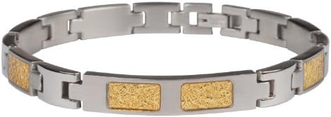 Magnificent 8 inch 24 Karat Gold inlaid Men's Bracelet