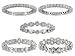PLATINUM OVER STERLING SILVER 7.83CTW BELLA LUCE DIAMOND SIMULANT RING SET OF 5