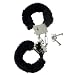 Black Fur Love Cuffs