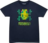 Frogger Classic 80s Konami Arcade Video Game Oldschool Frog Adult Light Navy T Shirt Frogger Classic 80s Konami Arcade Video Game Oldschool Frog Adult Light Navy T Shirt