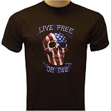 Live Free Or Die Biker T-shirt, Chopper T-shirts, Motorcycle T-shirts