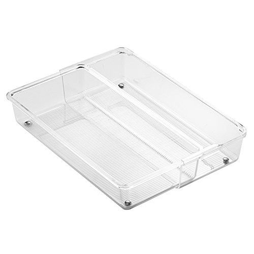 InterDesign Linus Expandable Kitchen Drawer Organizer for Silverware, Spatulas, Gadgets - 12
