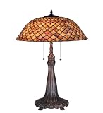 27.5H Tiffany Fishscale Table Lamp