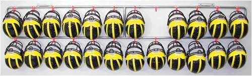 Wall Mount Football Helmet Rack