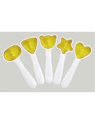 Home: Arnest Nigitte-mitemite Sushi Rice Press Mold with Handle, Set of 5 (Heart, Star, Bear, Triangle, Tawara) - Arnest