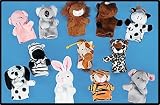 12pc WILD zoo Animal Safari Finger Puppets
