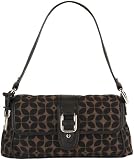 Fossil Handbag - Signature Flap (Color: Black brown) by FOSSIL