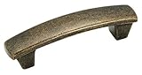 Amerock BP4424R3 Forgings Pull, Rustic Brass, 3-Inch Center-to-Center