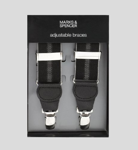 Grey Stripe Braces