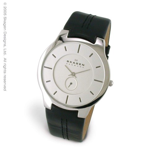 Skagen Herrenarmbanduhr Slimline Leder 433XLSLBCM Preisvergleich