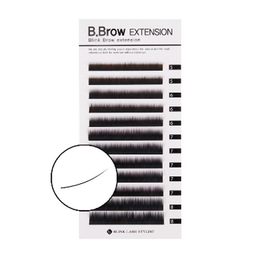 Blink B.Brow Lash Eyebrow Extension Color Black/Brown/LightBrown Thickness 0.1 mm Length 7~8 Mix