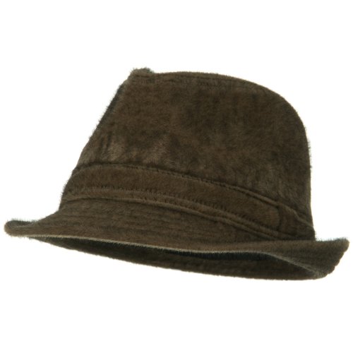 Fur Velvet Fedora - Taupe W16S69B