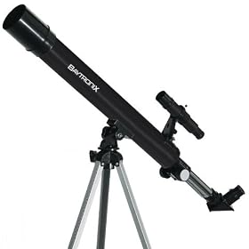 Black TwinStar AstroMark 50mm 75x Refractor Telescope Kids Pak Bundle