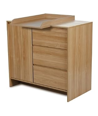 Dorel Erin Changer Dresser - Warm Oak
