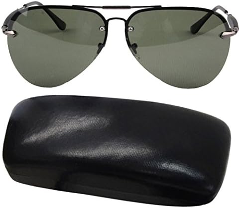 LEIDISEN Men Classic Avaitor Glasses Maverick Polarized Sunglasses UV400 &amp; Sunglasses Case&amp; Sunglasses Bag