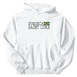 Sweatshirt White Elegant Flag  Saint Luke  Dominica City