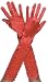 Ladies18" Long Red Temptress Gloves