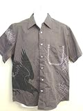 Dragonfly Shirt The Crow Raven Shirt with Skull Design - Industrial Goth Club Shirt