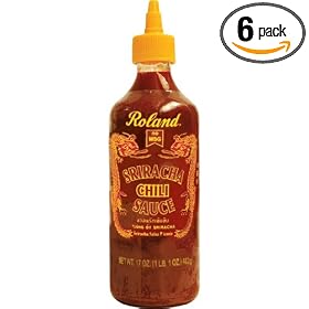 Roland Sriracha Chili Sauce, 17-Ounce Plastic Bottle (Pack of 6)
