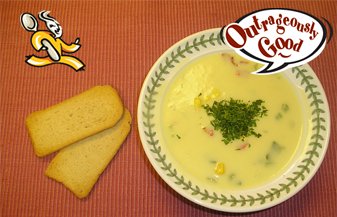 Cheese and Vegetable Soup - Serves 4 by Outrageously Good