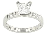 Princess Cut Diamond Engagement Ring. 22cttw ( CZ ctr ) - B0001M0N8Q