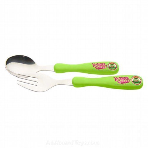 Zak! Nickelodeon Yo Gabba Gabba 2 Piece Flatware Set