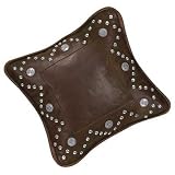 Cheyenne American West Leather Western Cowboy Throw Pillow