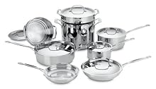 Cuisinart 77-14 Chef s Classic Stainless-Steel 14-Piece Cookware Set