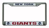 NFL New York Giants Chrome Licensed Plate Frame Amazon.com