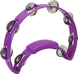 Rhythm Tech Solo RT 1280 Tambourine, Purple, Nickel Jingles
