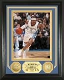 Allen Iverson Denver Nuggets Photo Mint with Two 24KT Gold Coins