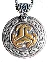Norse Symbol Magical Viking World Pewter Celtic Knot Trefot Pendant Amulet Necklace