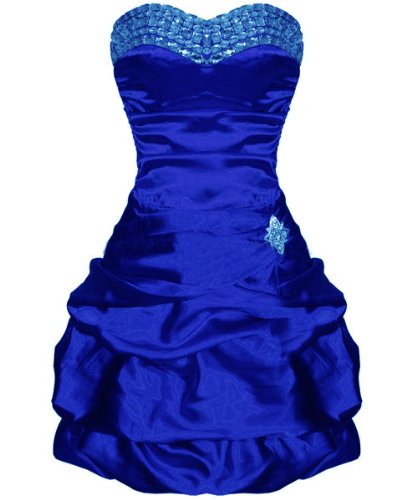 My Evening Dress Damen trägerloses kurzes Cocktailkleid Abendkleider Ballkleider Minikleider Kleider Frauen Königsblau Reviews