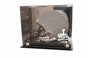 Seattle Seahawks Super Bowl 48 Champions Deluxe Full Size Helmet Display Case
