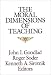 Book The Moral Dimensions of Teaching (Jossey-Bass Education)