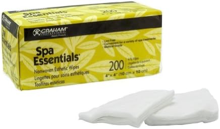 Graham Professional Spa Essential Nonwoven Esthetic Wipe Facial Disposable 52509 (Case)