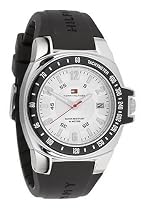 Tommy Hilfiger Men's Black Rubber Strap Watch #1790485